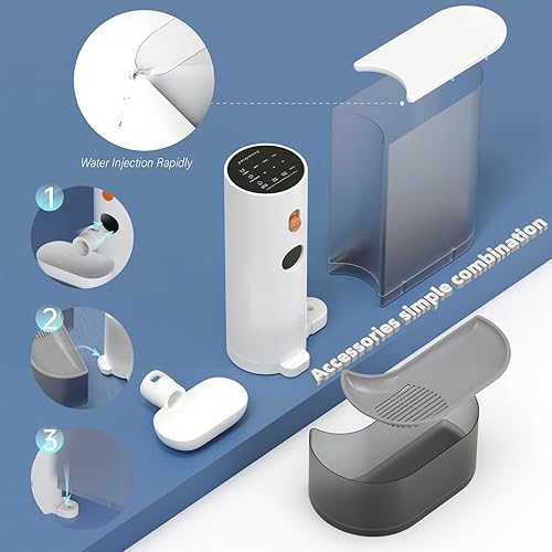 Miniatura 6 de Fuente de agua para gatos Fuente automática para beber mascotas de 101.4 fl oz para gatos y perros, bomba ultra silenciosa, ventana de nivel de