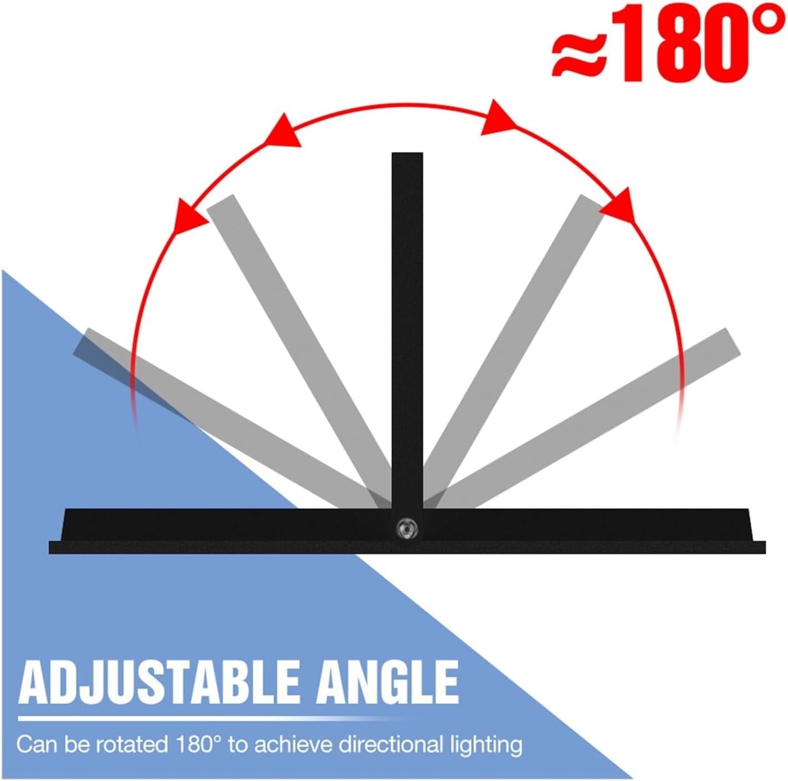Solarleuchten für den Außenbereich, Wandleuchte für Garten, Straßenbeleuchtung, Außenbeleuchtung, LED, Leuchtmittel Landschaft für Patio (10 W, Kaltweiß)