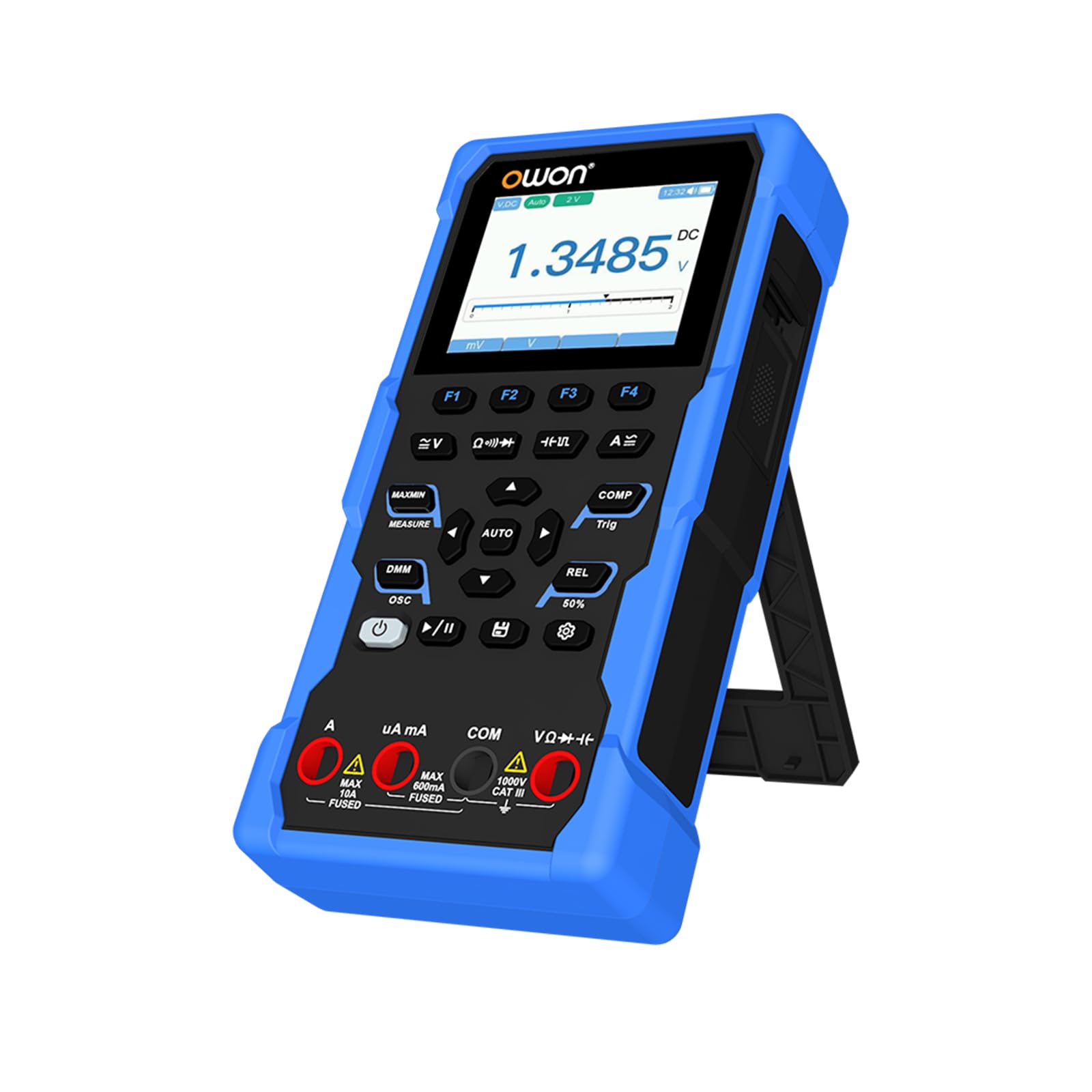 OWON HDS120 oscyloskop 2 w 1 + 4½-cyfrowy multimetr, 20000 zliczeń, True RMS Tester 1 MHz 5 MS/s zakres automatyczny