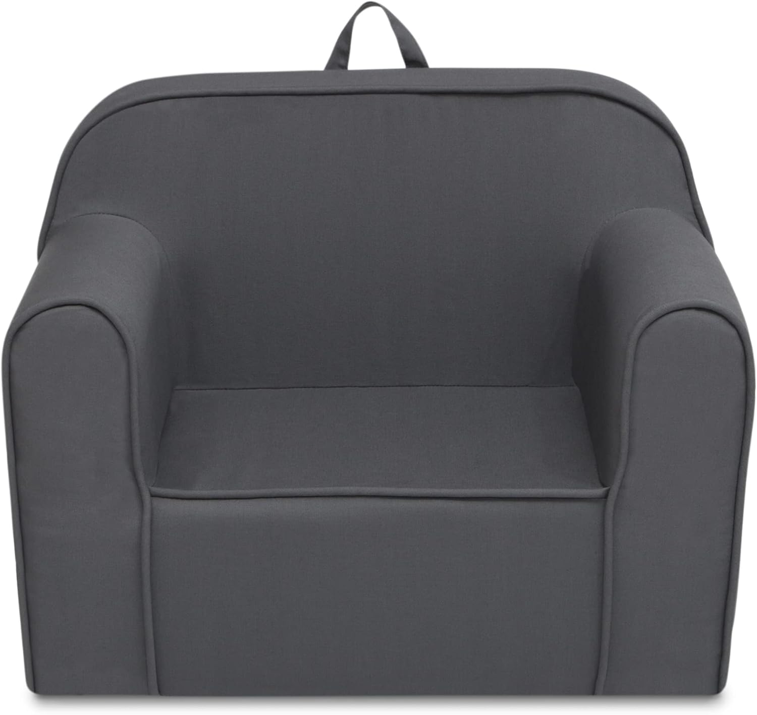 Delta Children Cozee Chair for Kids for Ages 18 Months and Up, Dark Grey