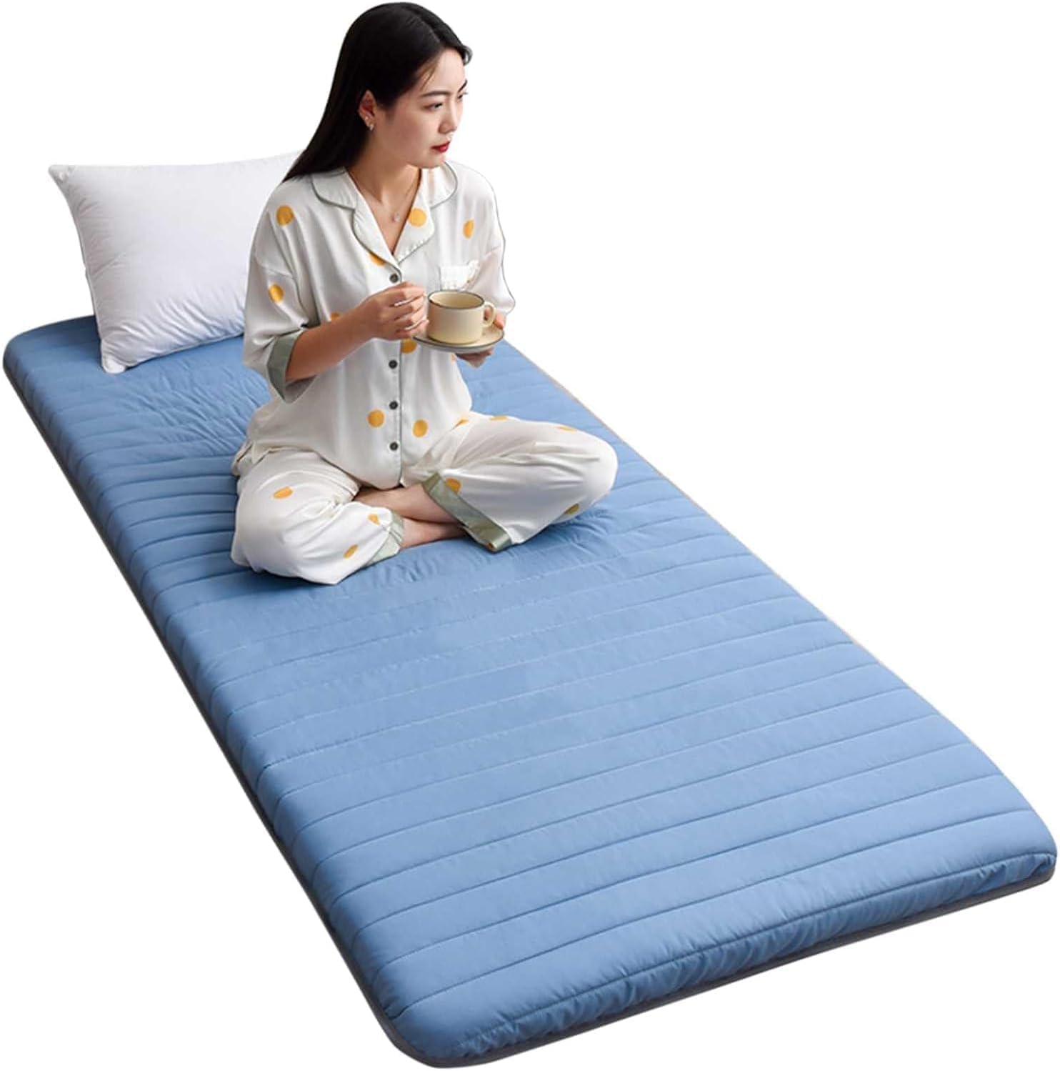 FQDZ Eenvloermatras met herbruikbare vacuüm opbergtas - Japanse tatami