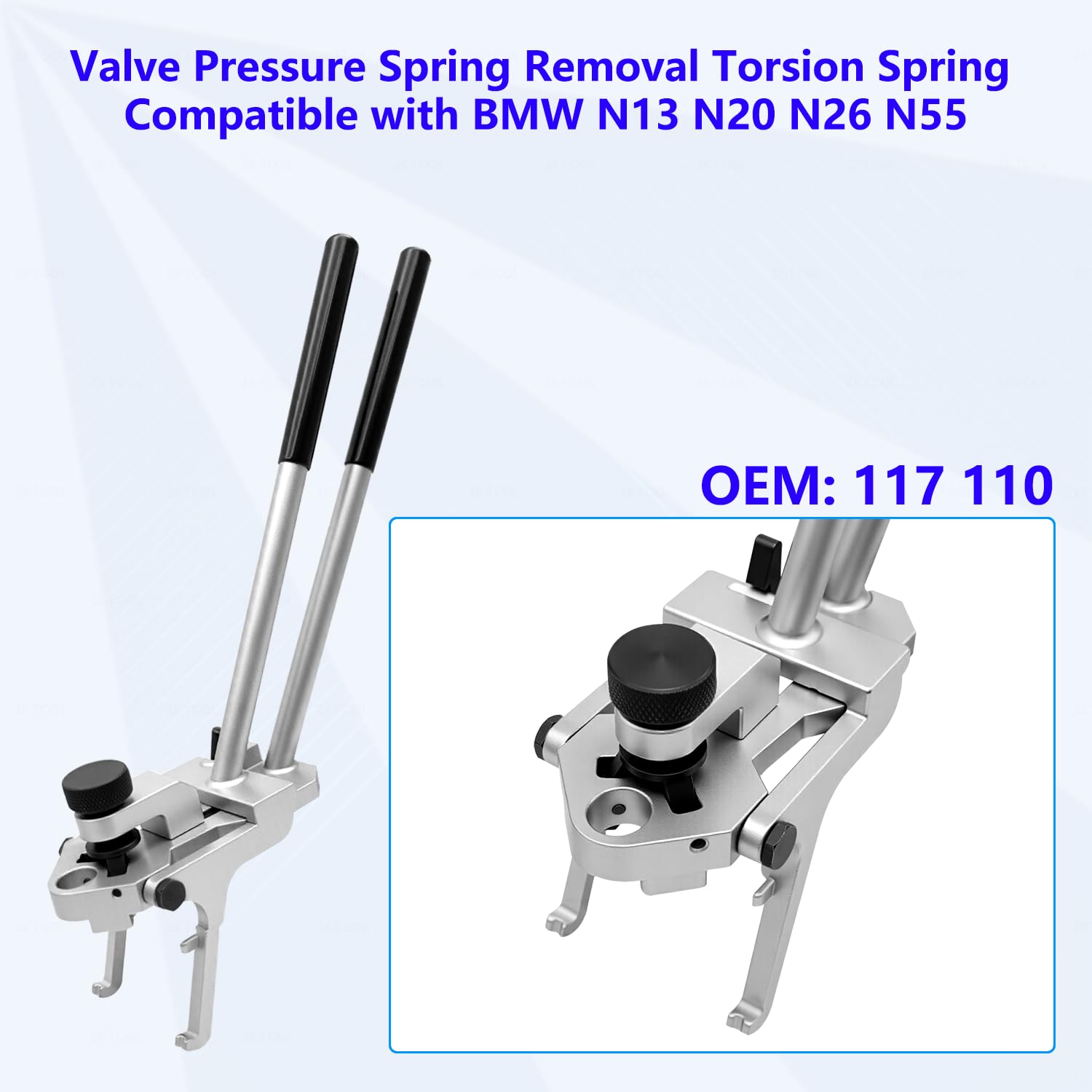 ZKTOOL Compressore per Molle Valvole, Attrezzo per la Sostituzione della Molla di Compressione della Valvola, per BMW N13 N20 N26 N51 N52 N53 N54 N55, Attrezzo per Molle di Torsione della Valvola