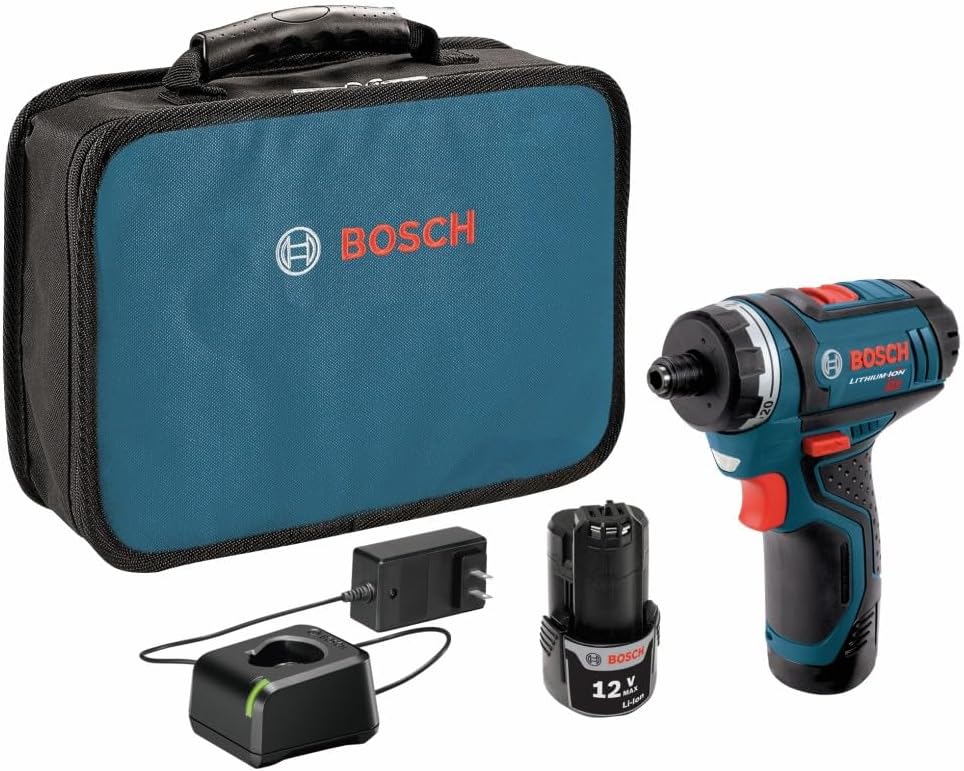BOSCH PS21-2A 12V Max 2-Speed Pocket Driver Kit with (2) 2.0Ah Batteries