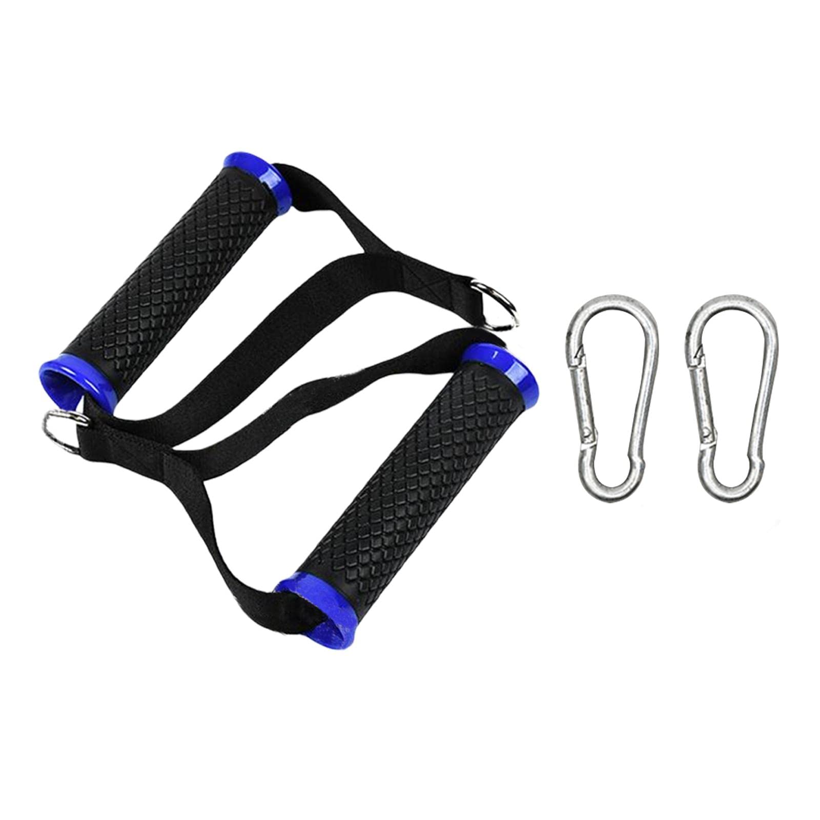 LOOM TREE® 2X Cable Machine Attachment Handles Exercise Equipment Workout Nylon Blue-image-20