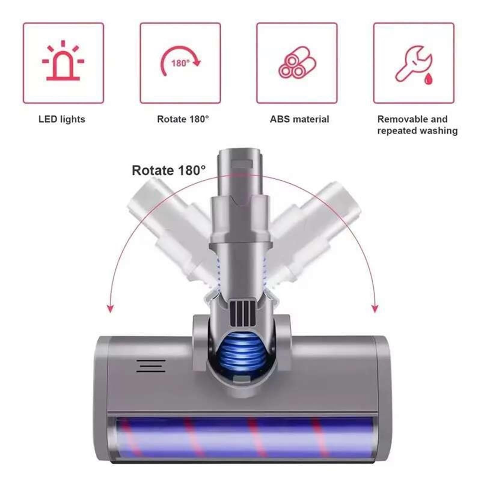 Cabezal de cepillo de suelo de repuesto for cepillo de suelo con cabezal de rodillo barredor suave for aspiradora, Compatible con Dyson V6 DC45 DC58 DC61 DC62 DC74