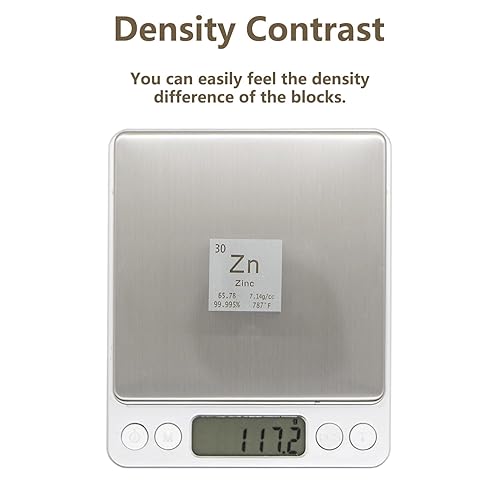 Miniatura 4 de Cubo de bismuto de densidad de metal cubos 99,99% pureza elevada 1" cubo de elemento de alta densidad de metal puro