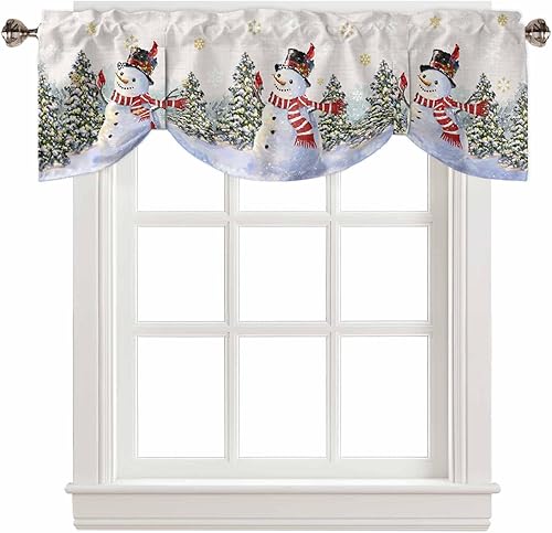 Miniatura 39 de Juego de cortinas semitransparentes con bolsillo para barra, cenefa y niveles de 36 pulgadas de largo, cortinas de arte abstracto de sol y arco