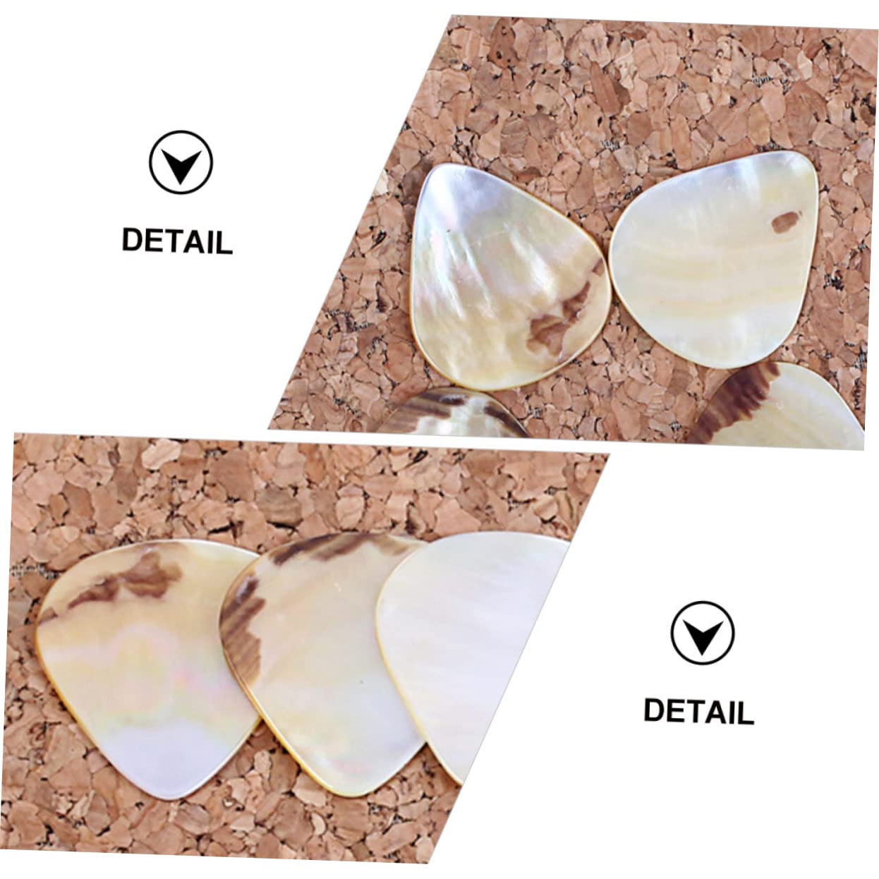Plettro Chitarra Acustica 5 Pezzi, Cuore Giallo Lc14 | Finitura Lucida, Forma Cuore, per Mandolino e Ukulele, Accessorio Leggero da Portare