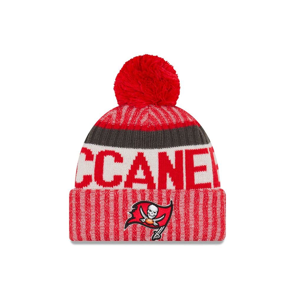 New Era Men's Red Tampa Bay Buccaneers Beanie Nfl Sideline 2017 - One-Size