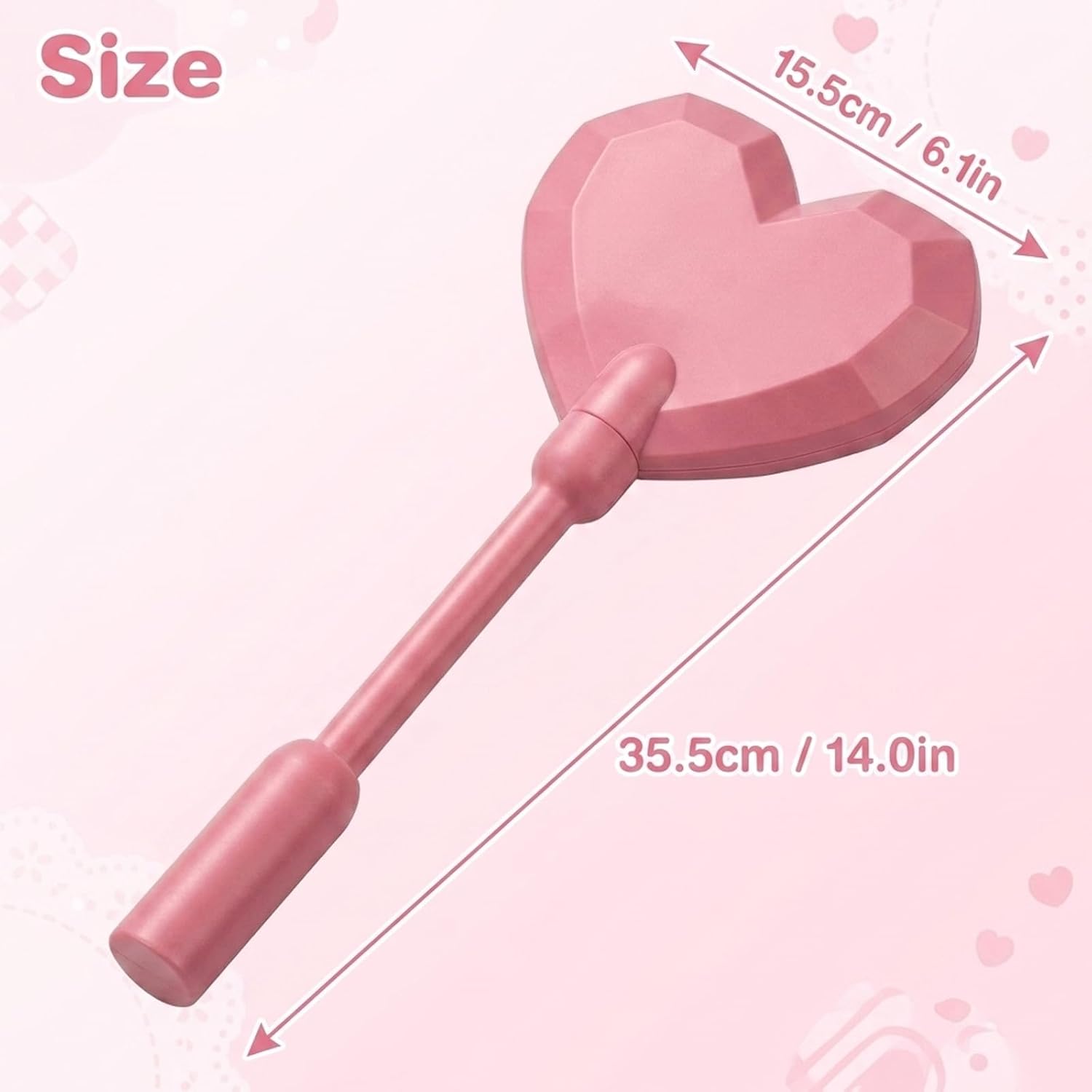 Credit Card Wand, Wand for Credit Card with Heart Design, Pink Contactless Payment Card Holder for Grocery Stores and Retail Transactions, Fun Gift for Magic Enthusiasts and Digital Payment Users