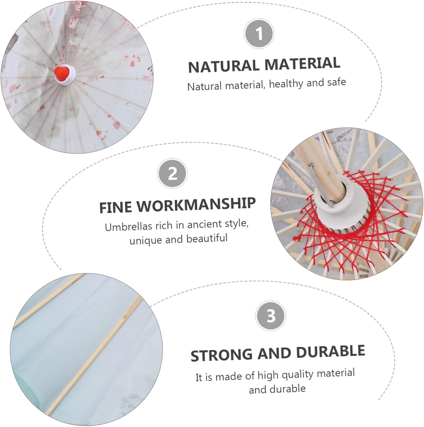 Didiseaon 1pc Chinese Style Oil Paper Umbrella for Stage Photography Unique Ancient Design Fine Workmanship for Weddings and Asian Theme Decor