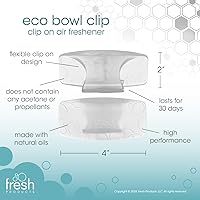 Vista 6 de Fresh Products Ambientador ecológico con clip, diseño versátil, ambientador de inodoro, sin químicos, aceites naturales, discreto, dura 30 días