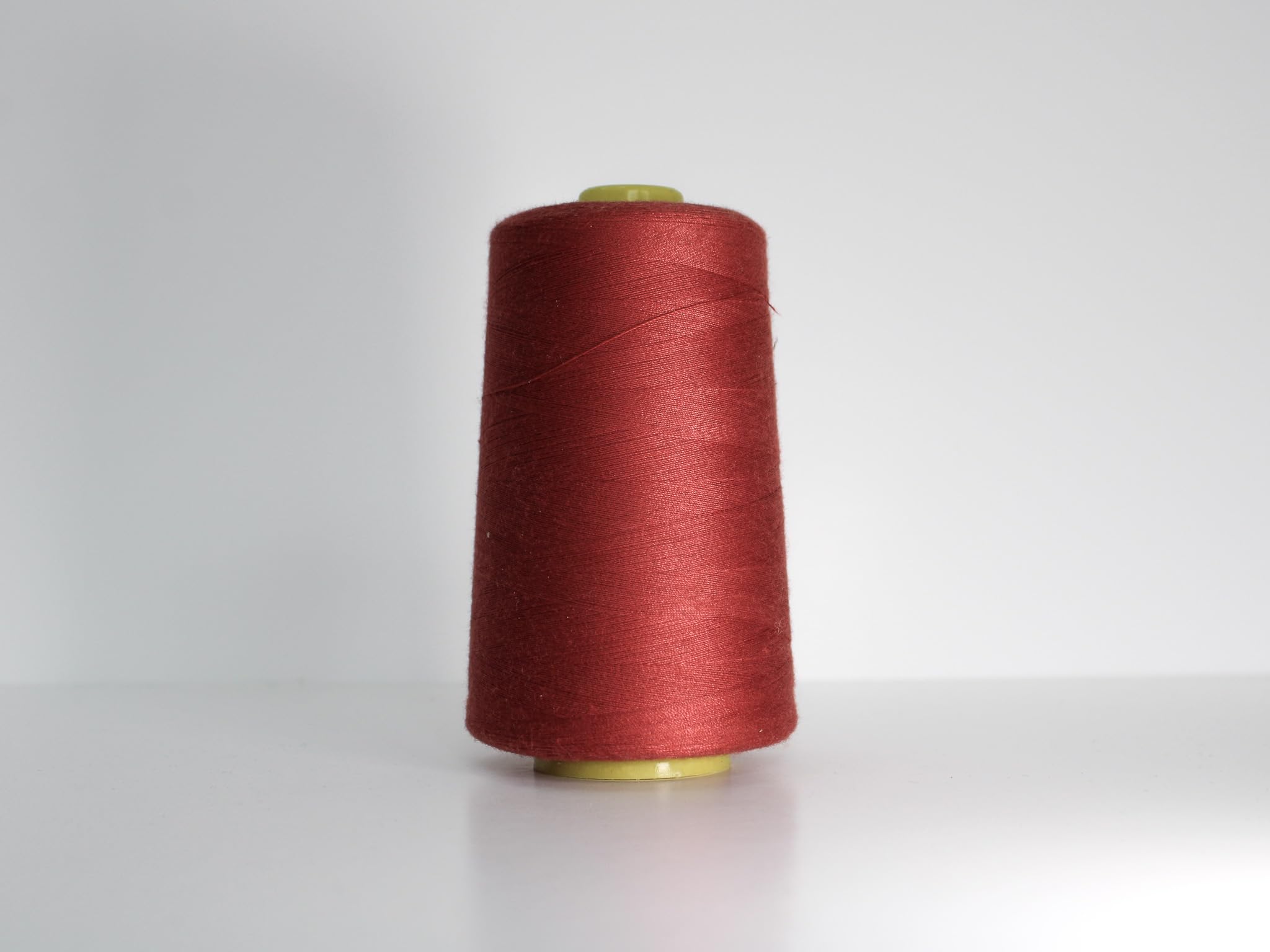 Marent Overlocking Sewing Machine Polyester Thread x Four 5000 Yards Cones White Black Natural Navy Red (Fiery Orange)