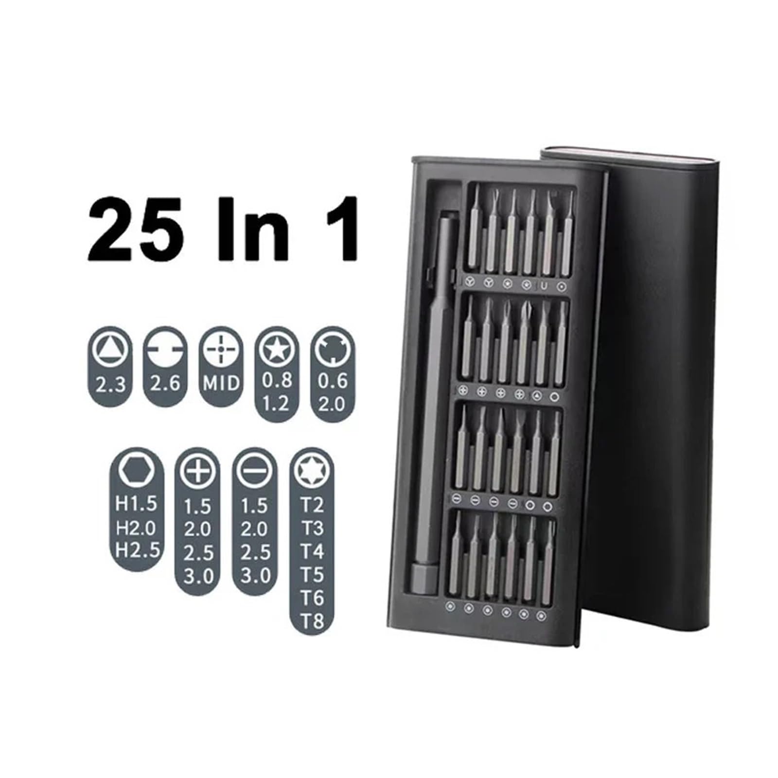 Juego de puntas destornillador precisión, magnéticas Torx Tri Wing for reparación computadoras y teléfonos
