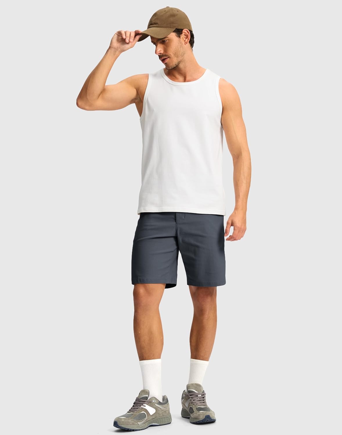 G Gradual Men's Golf Dress Shorts 5"/ 7"/ 9" Stretch Casual Work Flat Front Shorts for Men with 3 Pockets Quick Dry