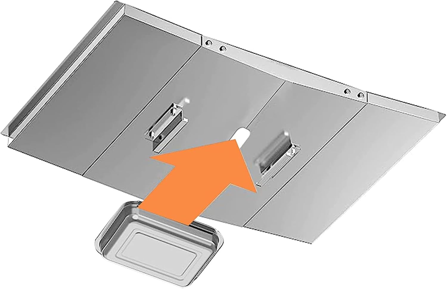 Aniwini 24" 30" Grill Grease Tray, Adjustable Grill Grease