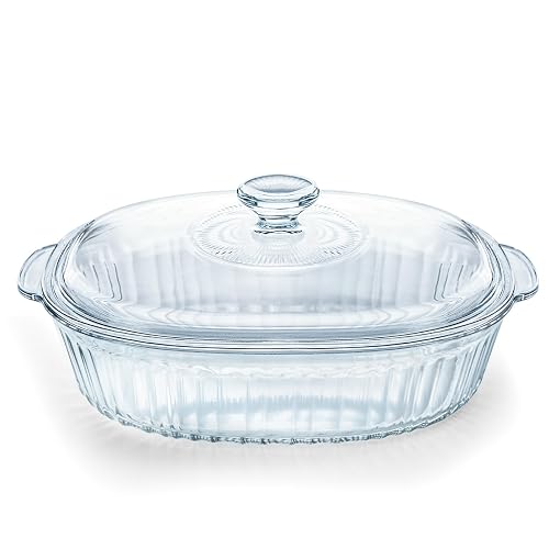 Luvan 2.8L/3Qt Glass Casserole Dish with Lid