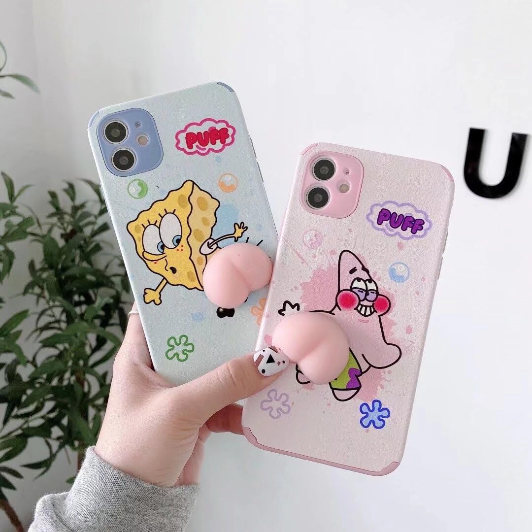 KalaCase スポンジ・ボブ パトリック iPhoneX 用 ケース iPh : KalaCase スポンジ・ボブ パトリック iPhoneX 用 ケース iPhoneXS 用 ケース スマホケース  可愛らしいデザインと全面保護 保護ケース おしゃれ落下防止 指紋防止 アイフォンXS 用 ワイヤレス充電対応  携帯電話ホルダーを送る（iPhoneX⁄XS