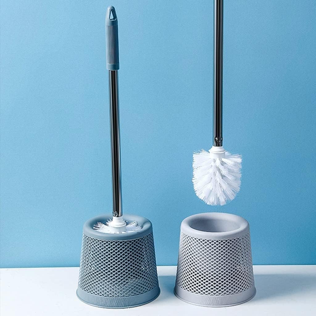 Toilet Brushes, Holder Family Bathroom Toilet Bowl Brush Household Long Handle No Dead Corner Cleaning(Blue)