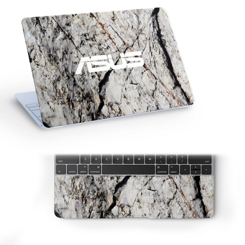Image of Galaxsia Marble D6 Full Vinyl Laptop Skin /Sticker /Cover for 17 to 17.3 Inches Laptops Laminated-Removable-HD Quality Compatible for Hp-Dell-Sony-Lenovo-Asus etc.(16.5x11 Inches)