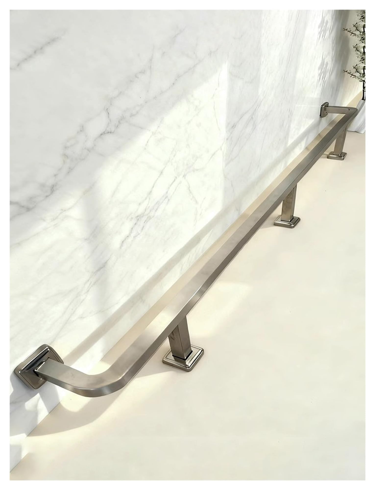 Repose-pieds de bar commercial kit robuste en acier à fixation sous comptoir