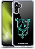 Vista 1 de Head Case Designs Officially Licensed Assassin's Creed ACV Banner Valhalla Symbols and Patterns Gel Case [Military Grade Protection] Compatible with