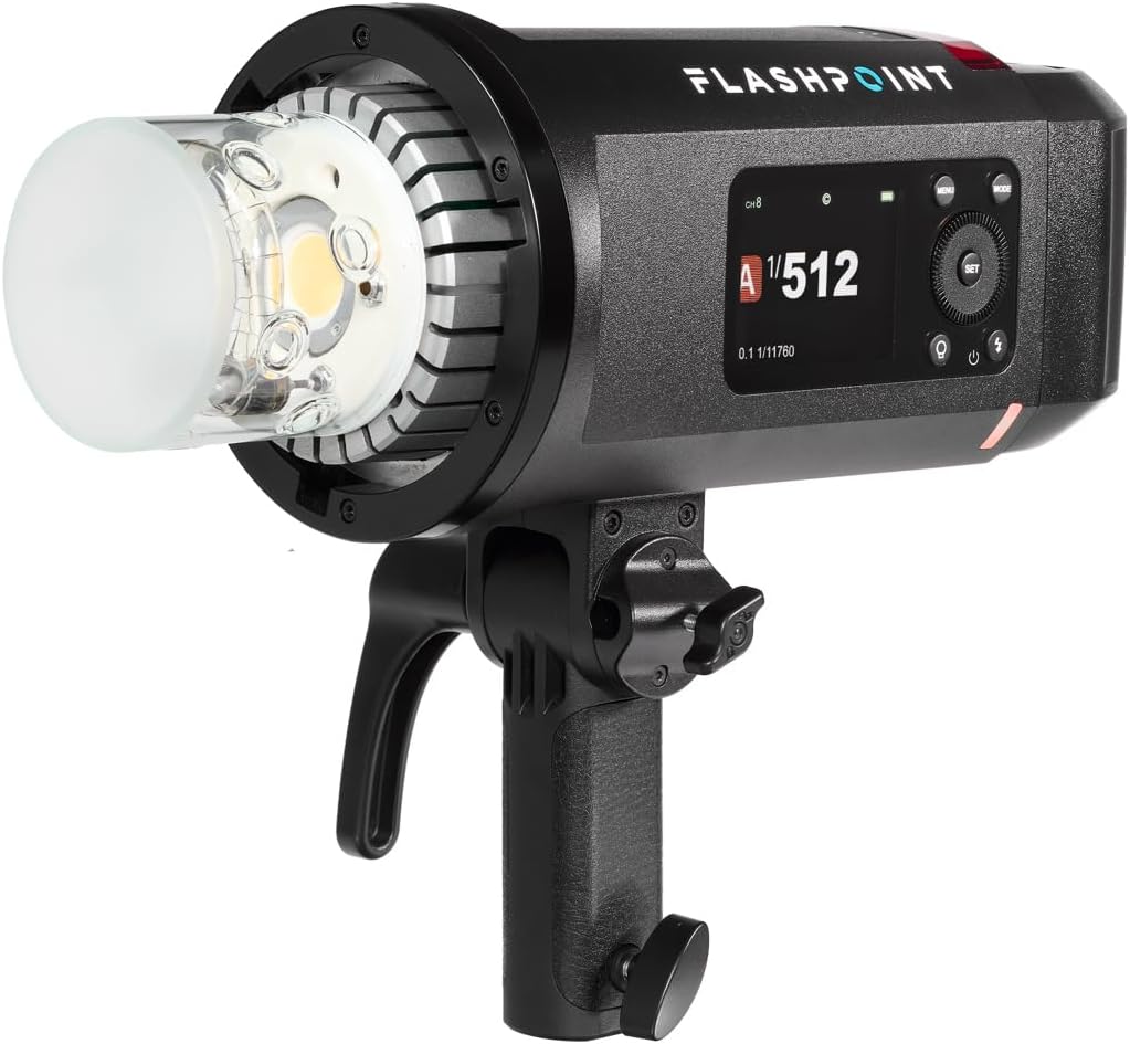 Flashpoint XPLOR 600 SE (Special Edition) R2 Manual HSS Battery-Powered All-in-One Outdoor Flash with Monolight Kit Softbox and C-Stand