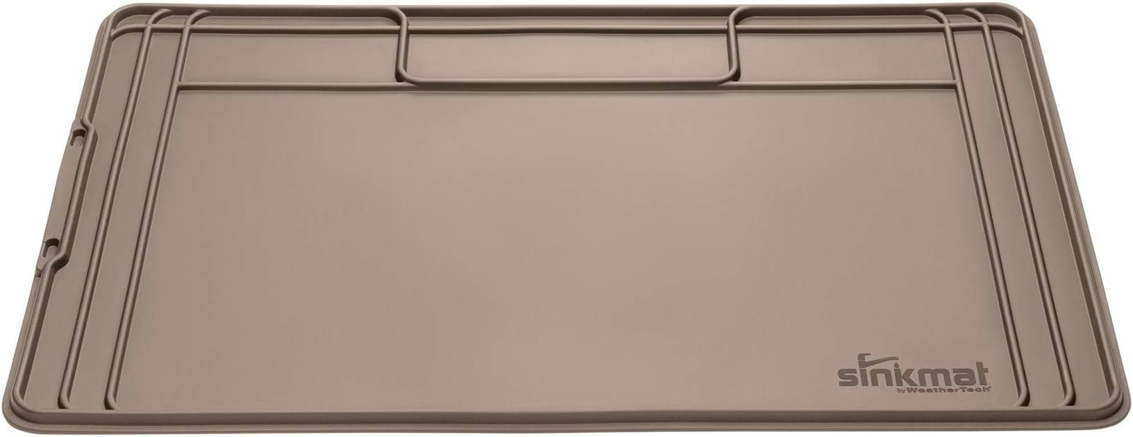 SinkMat – Waterproof Under Sink Liner Mat for Kitchen Bathroom – 34” x 22” Inches - Durable, Flexible Tray – Home undersink Organizer Must Haves, Tan