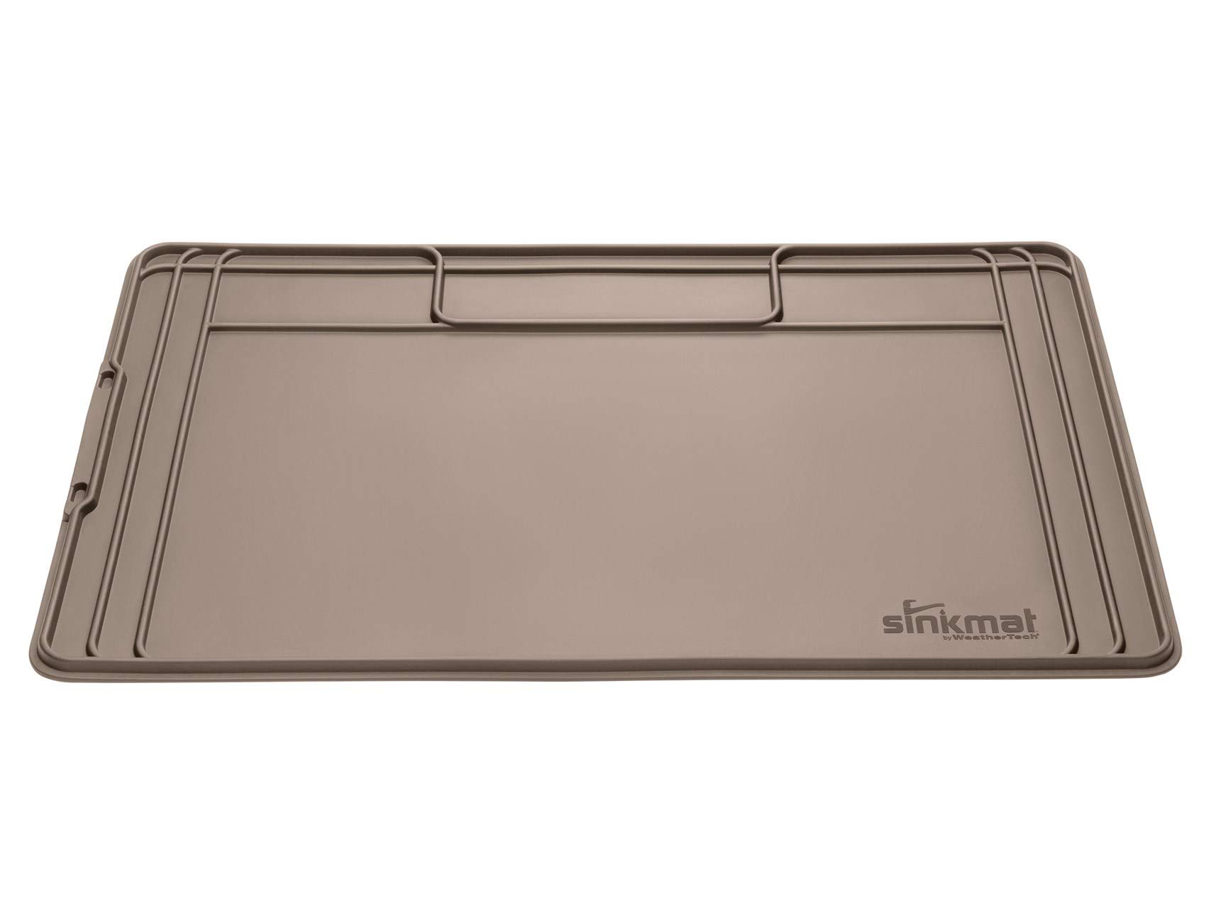 WeatherTech SinkMat – Waterproof Under Sink Liner Mat for Kitchen Bathroom – 34” x 22” Inches - Durable, Flexible Tray – Home undersink Organizer Must Haves, Tan