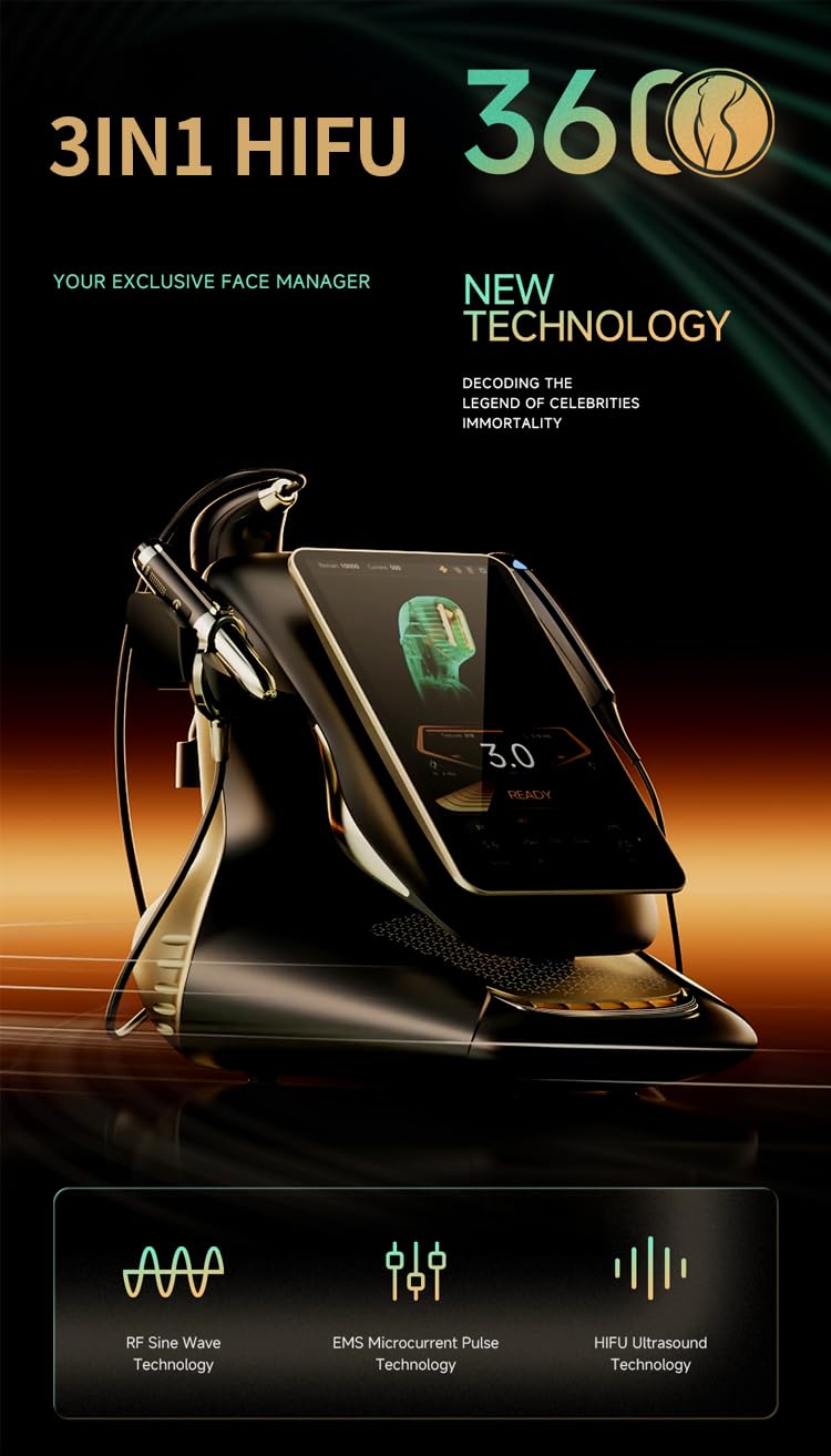 360 Max SMART HIFU - Reafirmante y reafirma la piel, adelgazante, moldea y reafirma para todo el cuerpo y la cara