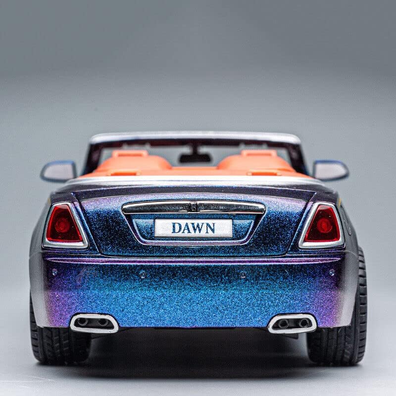Image of Metal Pull Back Diecast Car 1:24 Big Rolls Royce Dawn Pull Back Car Model With Sound Light Boys Gifts Toys For Kids?Pack Of 1?, Multicolor