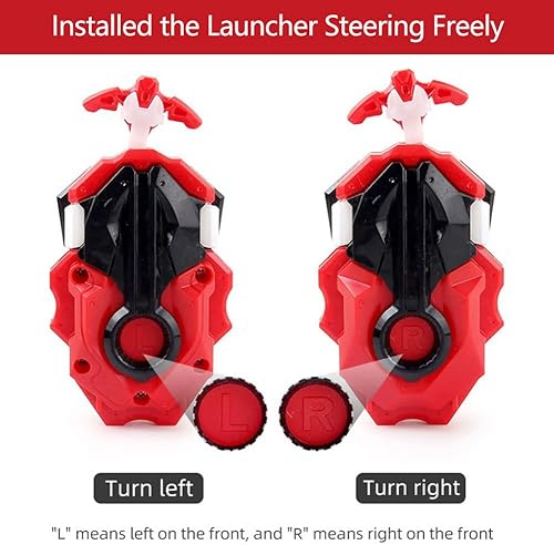 Miniatura 2 de Bey Battling Blade - Lanzador de ráfagas y agarre, B-184 Bey Launcher Left Right Spin String Launcher Grip DB Layer System compatible con todas las