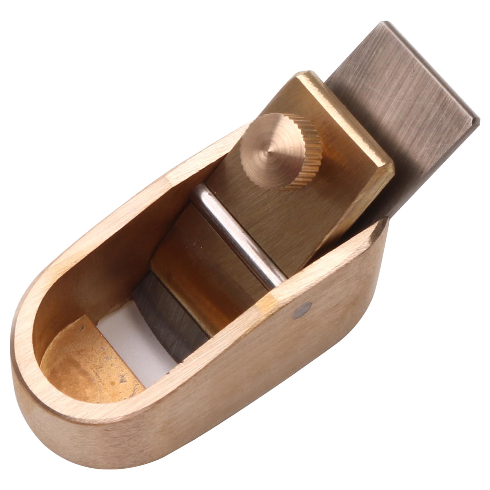 Outils de luthier en laiton lame micro-raie incurvée, 14 mm mini plan de chanofeu Outils de lutherie Rabots à pouce Outils de fabrication de planches de violon Outils de lutherie