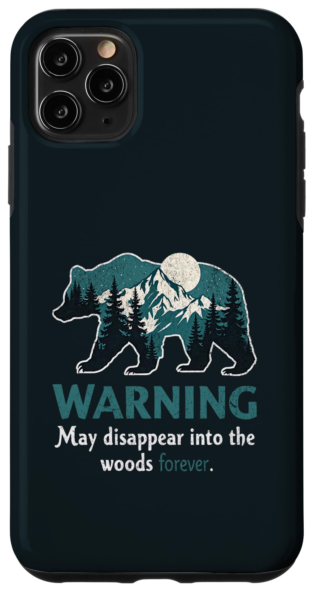 Warning May Vanish Deep in Nature Case for iPhone 11 Pro Max