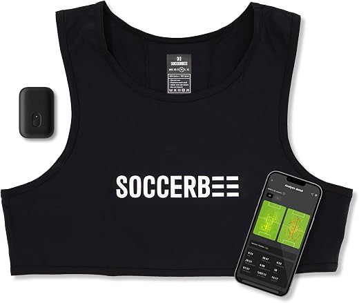 SOCCERBEE PRO 2 SET GPS Soccer Activity Tracker Sports Football Performance Vest Wearable Technology (Small)