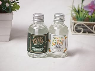 エレガントなクラフトジン2本セット(小正醸造 コマサジン桜島小ミカン45度(鹿児島県) 小正醸造 コマサジンほうじ茶45度(鹿児島県)) 45ml×2本