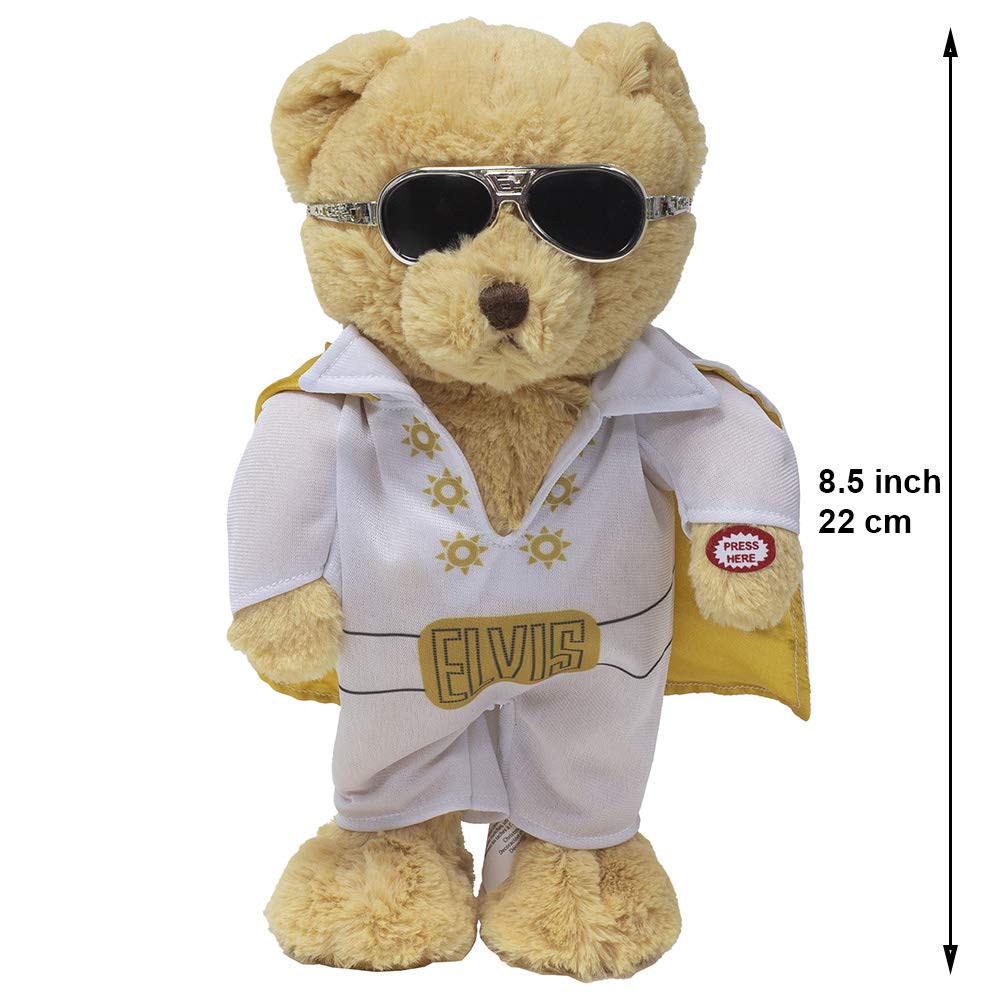 くまさんのからくり演奏　クリスマス Amazon.co.jp: ELVIS ミュージカルアニメクリスマスぬいぐるみ 歌う