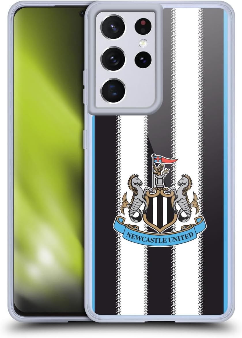 Head Case Designs Officially Licensed Newcastle United Football Club Home 2025/26 Crest Kit Gel Case [Military Grade Protection] Compatible with Samsung Galaxy S21 Ultra 5G and Compatible with MagSafe