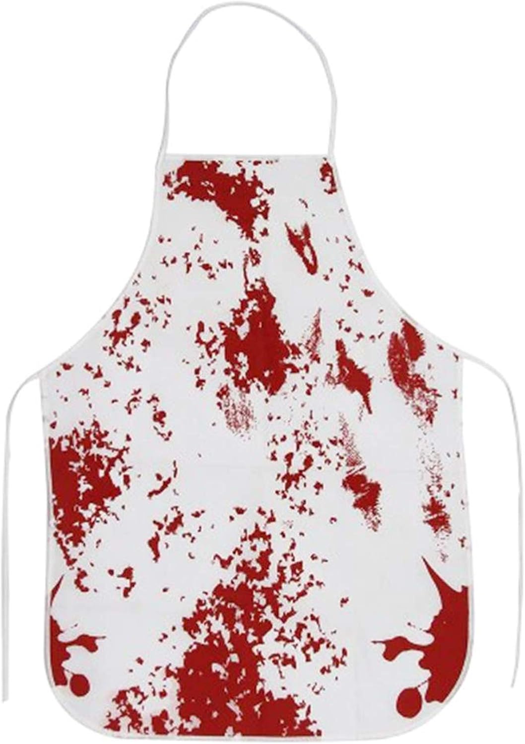 DALJIAFA Delantal sangriento de Halloween delantal estampado de sangre aterradora matanza babero de carnicero