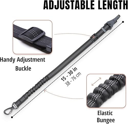 Miniatura 4 de Cinturón de seguridad para perros - Arnés de cinturón de seguridad para perro para automóvil - Correa de seguridad para perros - Cinturón ajustable