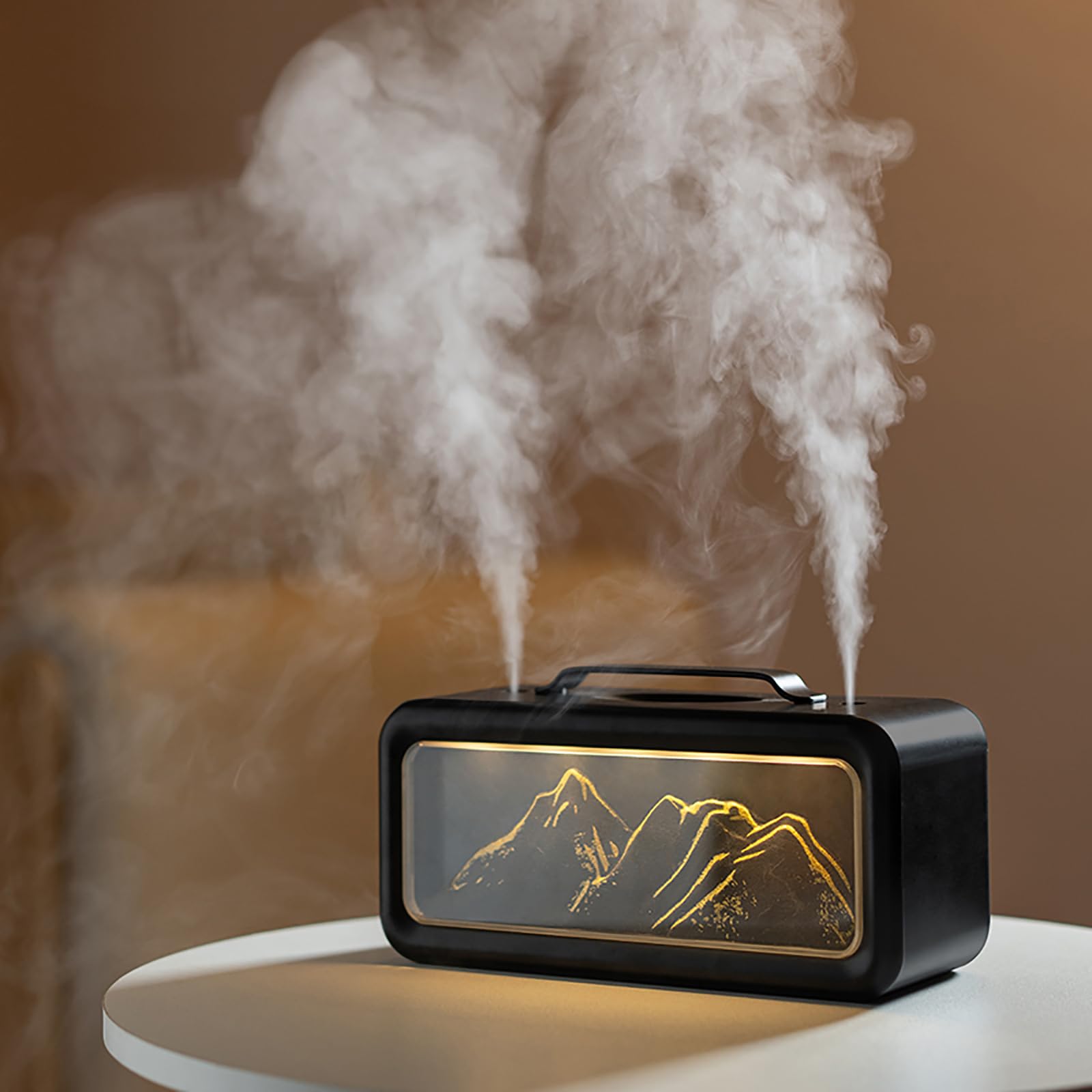Humidificateur double pulvérisation pour plantes et dortoir au design compact