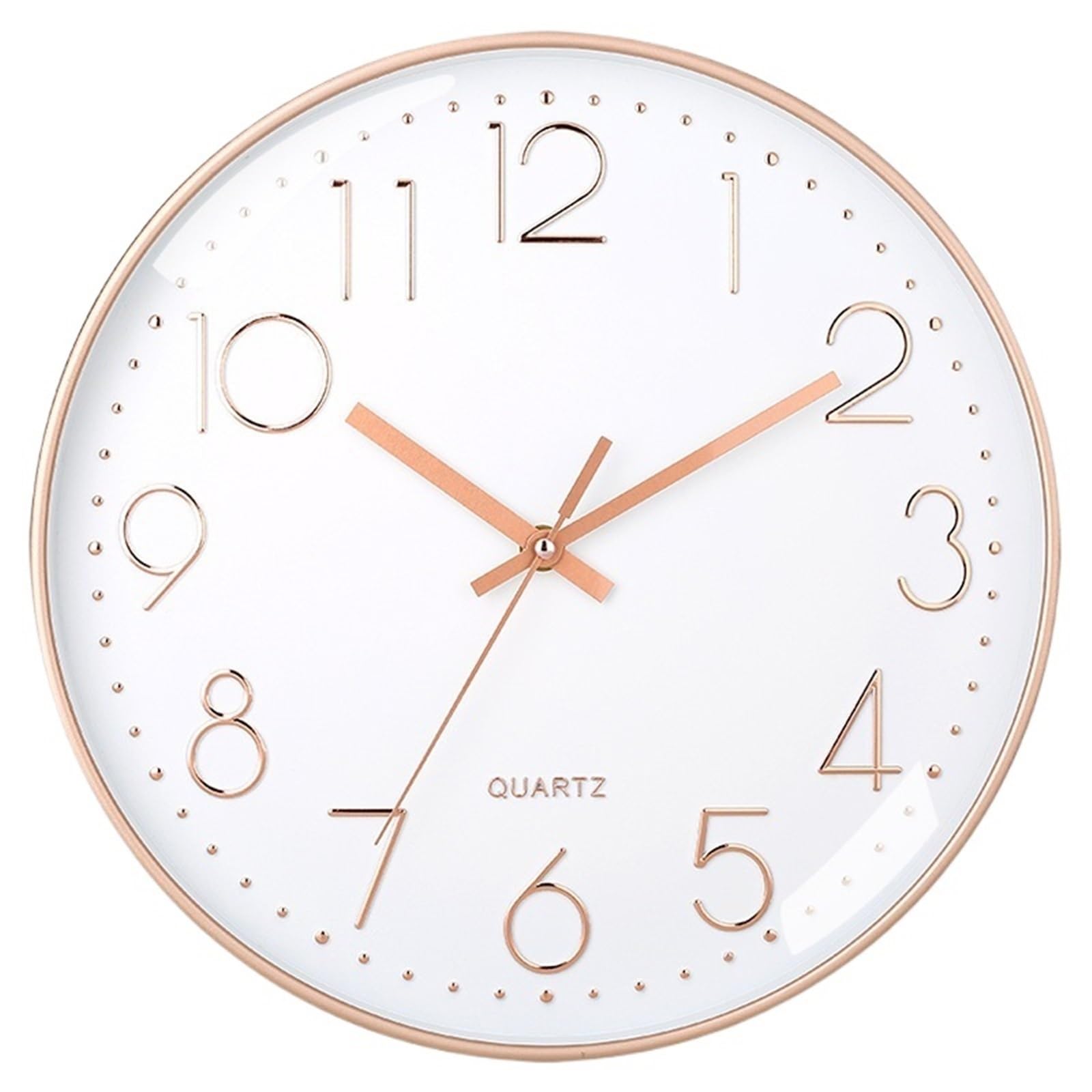 Gbrcen Silent Wall Clock 8Inch Wall Clock Silent Non-Ticking - Decorative Clock for School Office Classroom Bedroom Kitchen Living Room Decor for Kitchen Living Room Bedroom School(1)