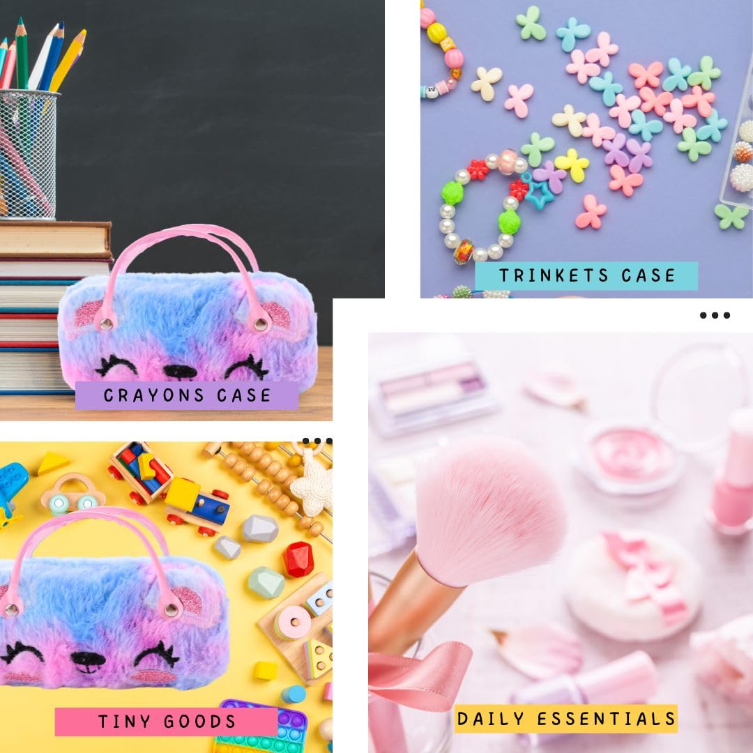 Tinker Squad Plush Specs Holder for Kids | Sunglasses Goggles Case Organizer Box for Travelling for Girls | Sunglass Spectacle Case Shades Holder Cover Spects Organizer Box | Mini Handbag for Girl - Image 6 thumbnail