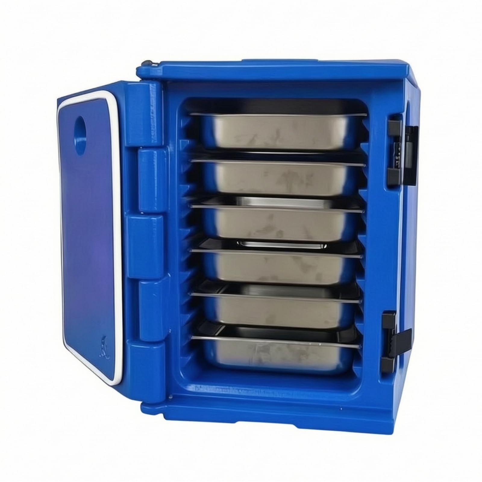 comidas Térmico con Banjas Isotérmico Caja Térmica Resistente Al Óxido Recipiente Comida para Catering, Celebraciones, Array, Azul