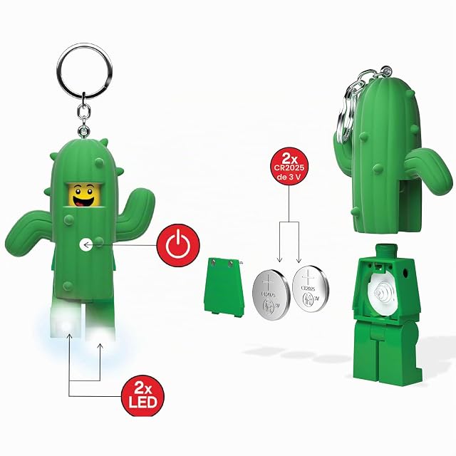 Foto 6 de 8 de Lego Iconic Niño Cactus Llavero Linterna LED Juguetes de Regalo para niños