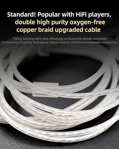 Miniatura 4 de keephifi KZ ZSN Pro X Wired Ear Buds with Microphone,1BA+1DD Hybrid IEM Earphones Earbuds Punchy Bass,Comfortable Wearing, Detachable Cable for