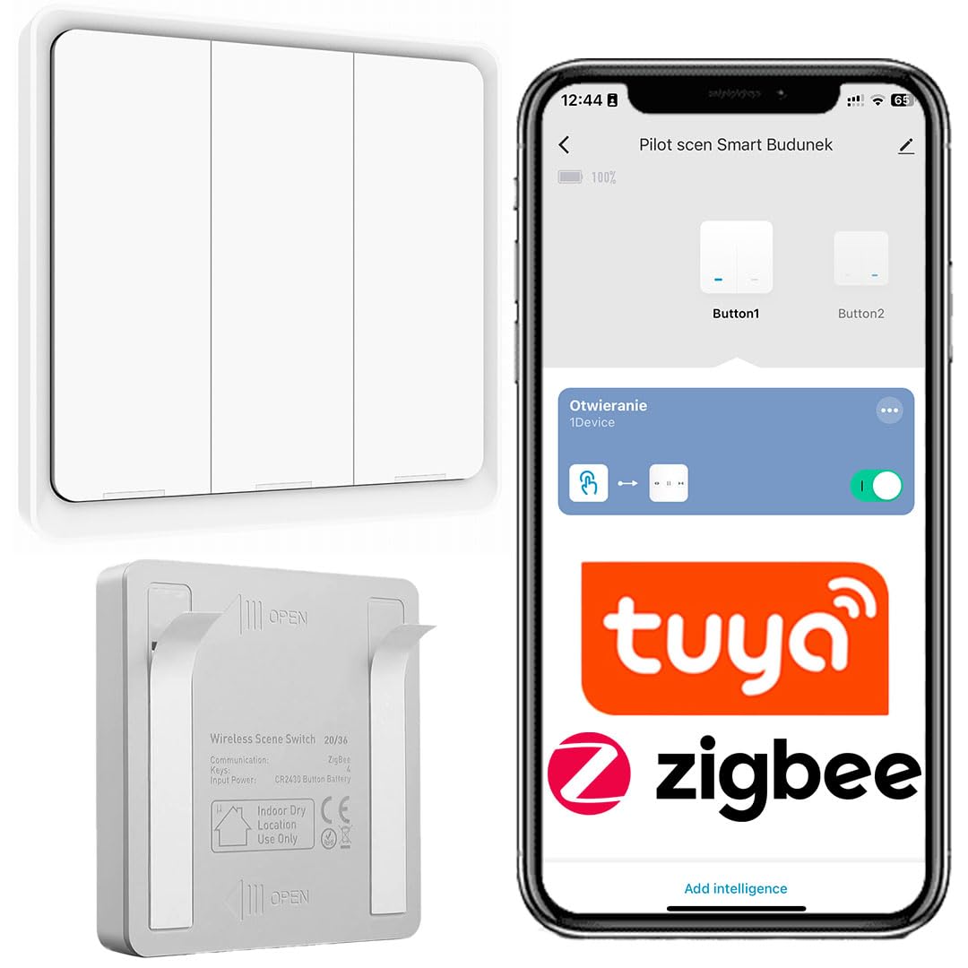 Sone Smart One Botón ZigBee 3.0 inalámbrico Tuya interruptor escena 3