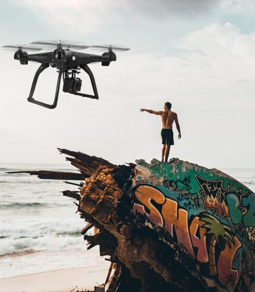 MU Fotografia Aerea Aerea Del Velivolo Del Mini Elicottero Del Fuco a Quattro Assi Hd Professionale 4K Grande Aereo Di Modello Adulto Del Giocattolo Di Nozze,Nero,A
