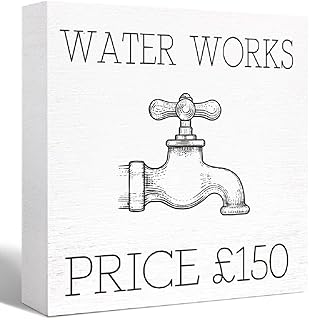 Wood Box 5x5inch Water Works Price £150 Design for Adults, Gift for Friends Family Elderly, Unique Decorative Present