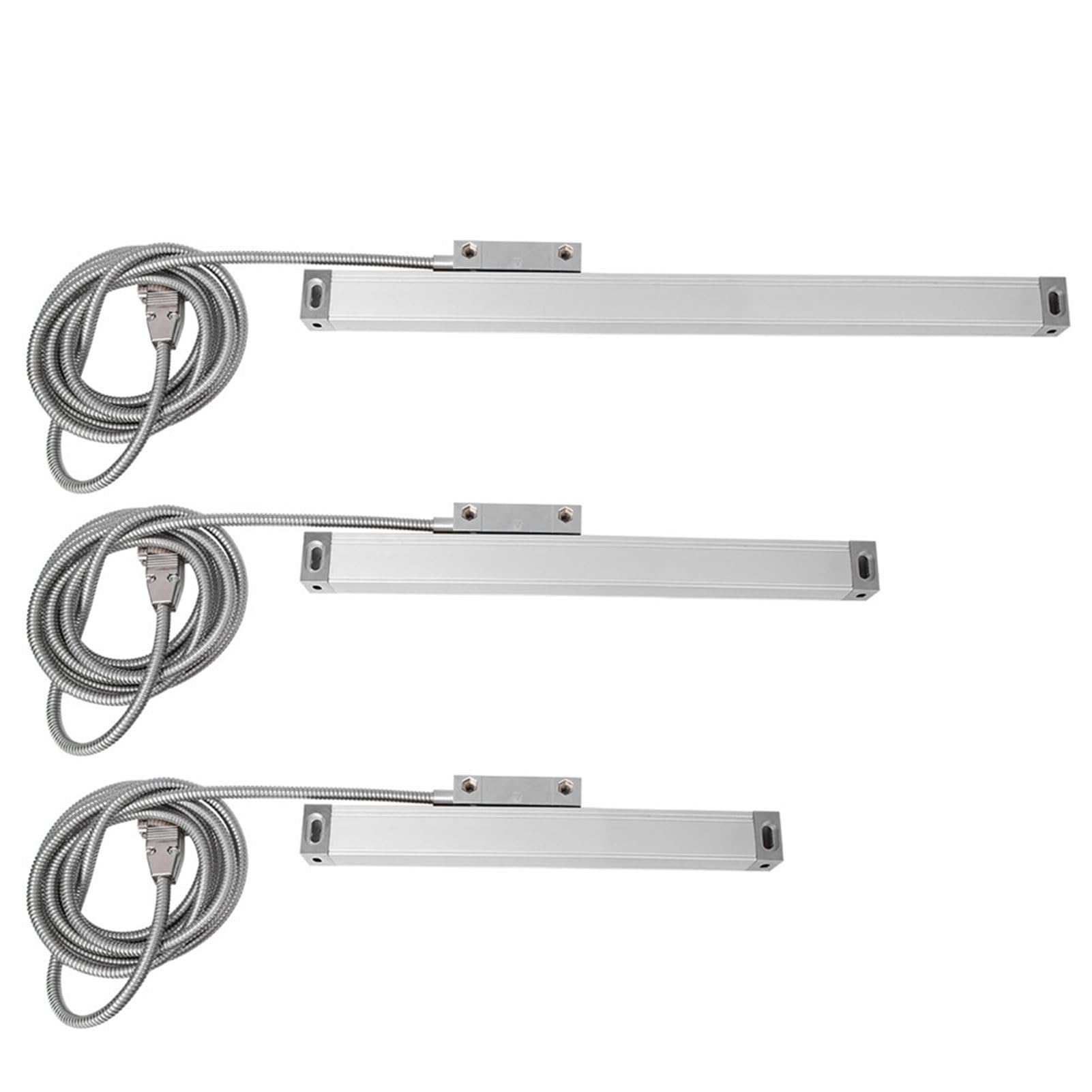 Naroote Codificador de Lectura Digital de Escala Lineal de 3 Piezas, DRO de Resolución de 5 um de Alta Precisión JC800, para Máquinas Herramienta CNC Perfil de Aleación de Aluminio (#1)